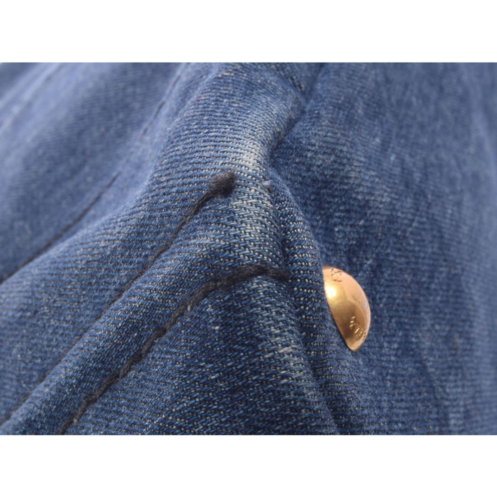 Prada Strap Tote Canapa Blue Denim - Picture 7 of 11